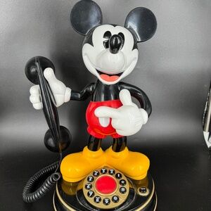90's Vintage Disney Mickey Mouse Animated Talking Telephone